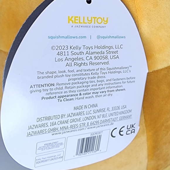 🖤 MEI LIEN 🍯 Select Series Honey Pot Bear Original Squishmallow by Kelly Toy - Picture 8 of 8